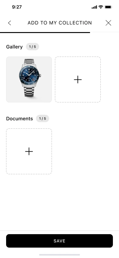Add to Collection flow, step 5