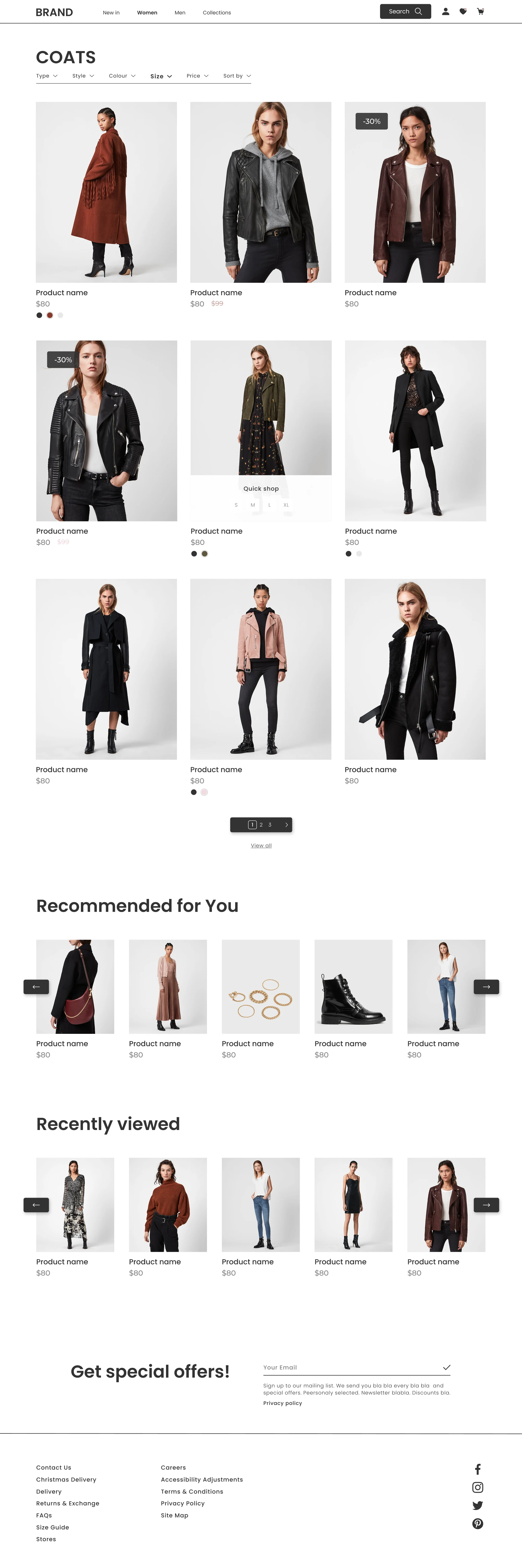 The Brand — category listing