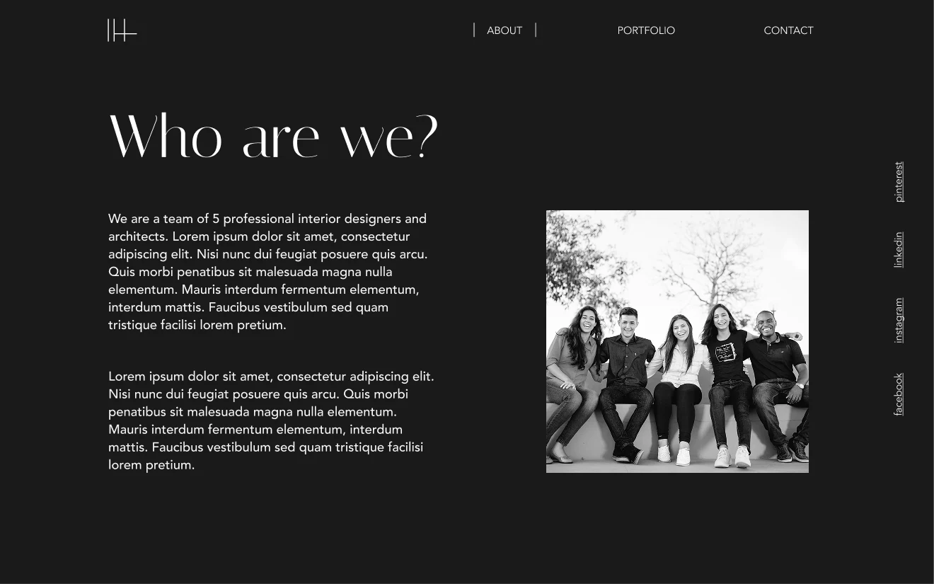 The Studio — About page